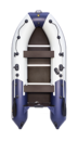 Лодка Ривьера Компакт 3400 СК "Комби" светло-серый/синий