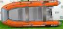 Лодка РИБ RiverBoats RB 430 сер/оранж (рундук) (транец S) 