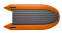 Моторная лодка ПВХ TROFEY 2900 графит/оранж