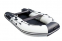 Лодка Ривьера 3600 Килевое НД "Комби" светло-серый/черный