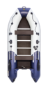 Лодка Ривьера Компакт 3600 СК "Комби" светло-серый/синий